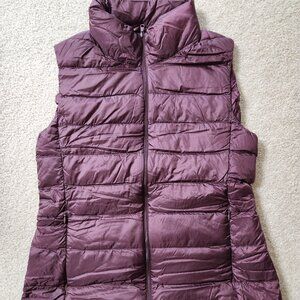 UNIQLO Purple Down Vest  Womens Small